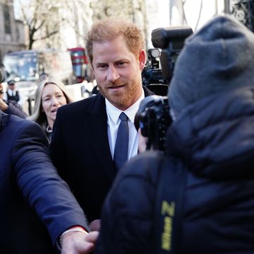 the duke of sussex centre arrives at the royal courts of justice, central london, ahead of a hearing claim over allegations of unlawful information gathering brought against associated newspapers limited anl by seven people the duke of sussex, baroness doreen lawrence, sir elton john, david furnish, liz hurley, sadie frost and sir simon hughes picture date monday march 27, 2023 photo by jordan pettittpa images via getty images