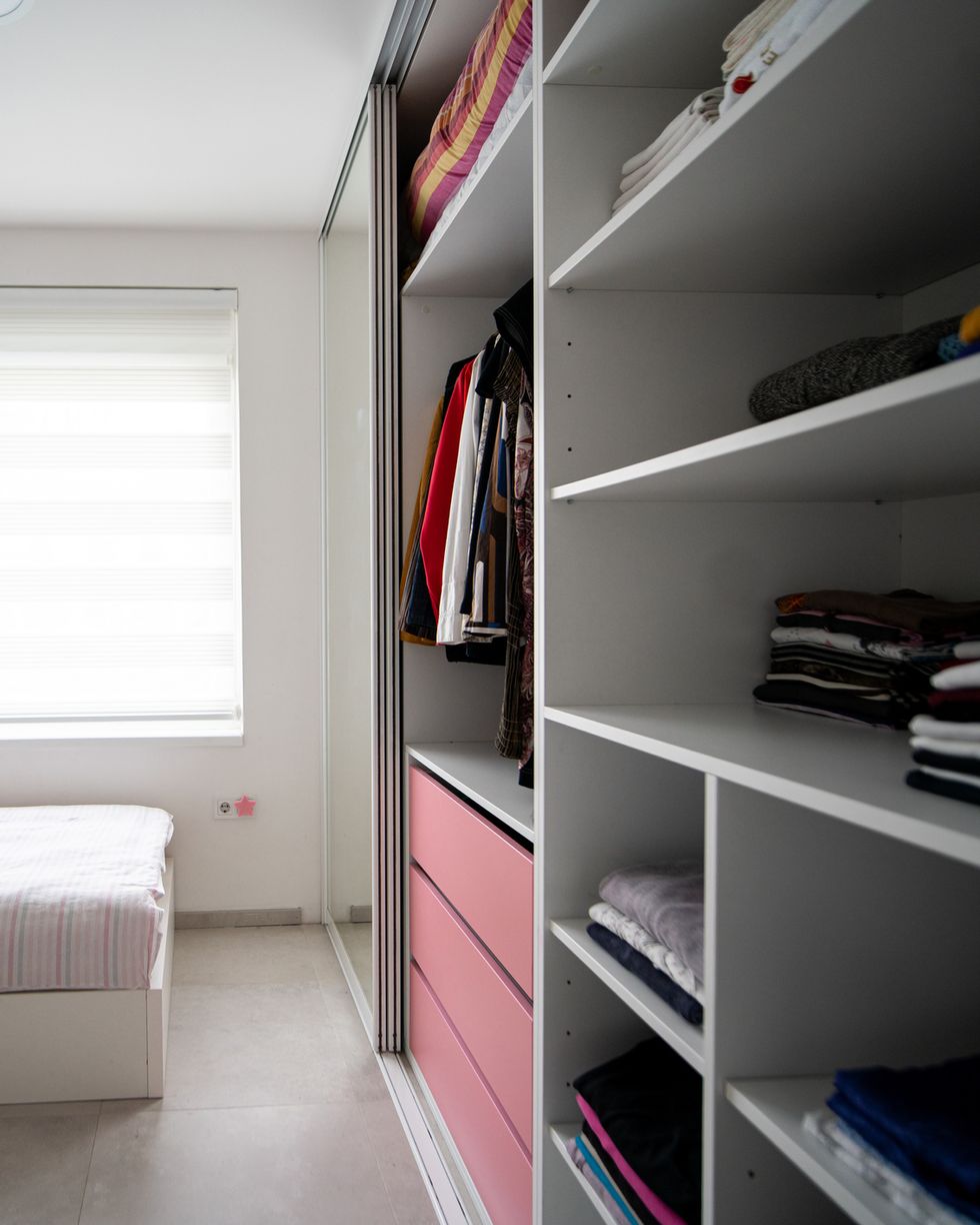 cozy bedroom with closet