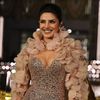 Priyanka Chopra Is a Vision in a Sheer Jeweled Gown and Petal-Adorned Cape