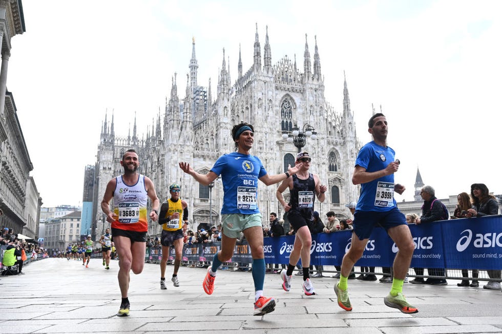 milan, italy april 2 people compete in the 21st edition of the milano marathon 2023 in milan, italy on april 2, 2023 photo by piero cruciattianadolu agency via getty images