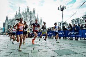 milan, italy april 2 people compete in the 21st edition of the milano marathon 2023 in milan, italy on april 2, 2023 photo by piero cruciattianadolu agency via getty images