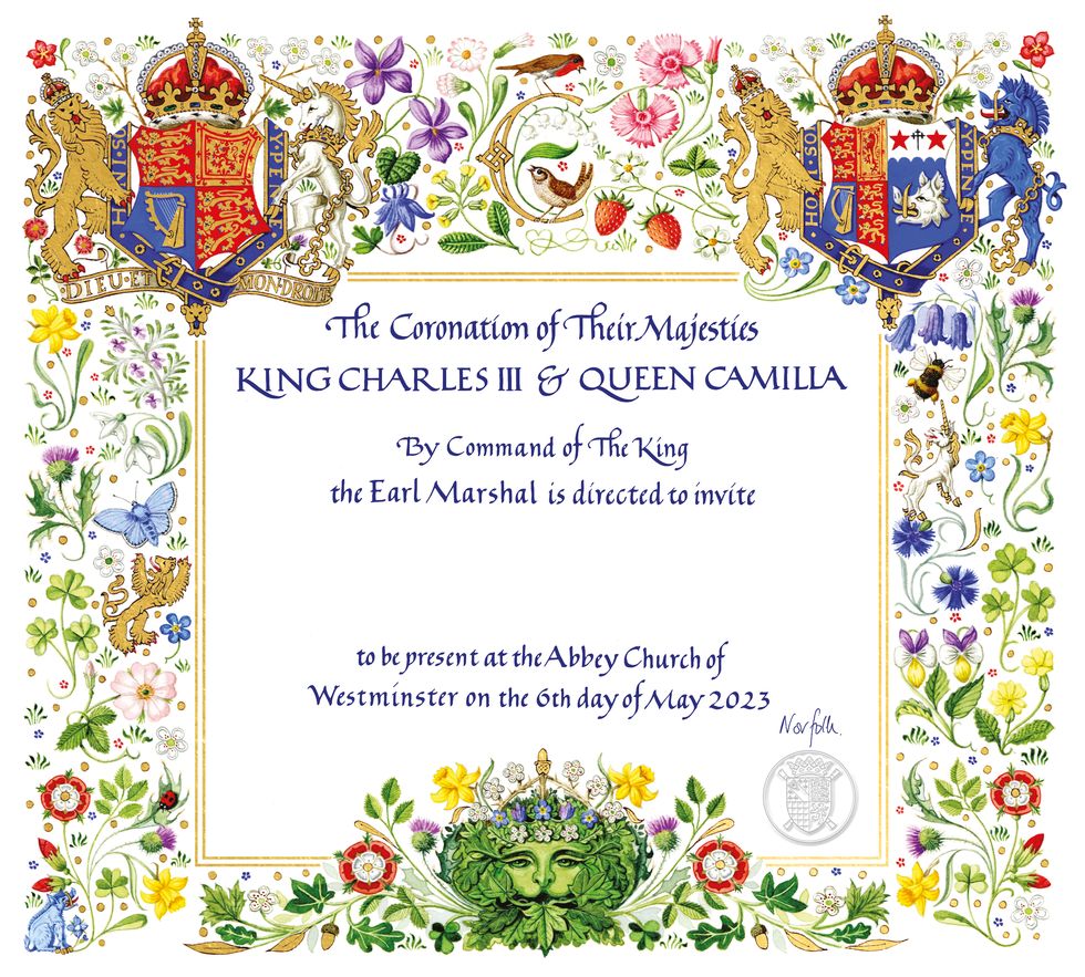 king charles camilla queen coronation invitation royal