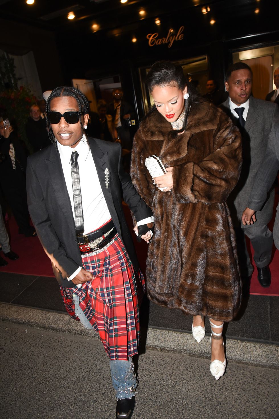 Rap-Up - Rihanna and ASAP Rocky finally arrive at the 2023