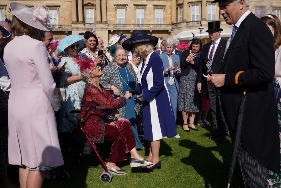 queen consort royal blue garden party