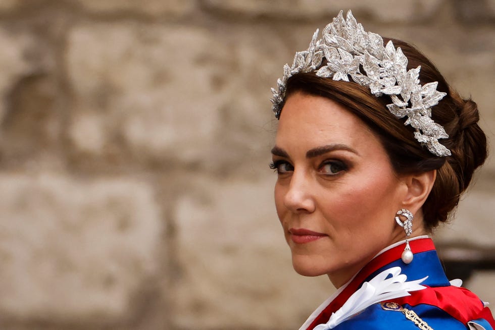 topshot britains catherine, princess of wales arrives at westminster abbey in central london on may 6, 2023, ahead of the coronations of britains king charles iii and britains camilla, queen consort the set piece coronation is the first in britain in 70 years, and only the second in history to be televised charles will be the 40th reigning monarch to be crowned at the central london church since king william i in 1066 outside the uk, he is also king of 14 other commonwealth countries, including australia, canada and new zealand camilla, his second wife, will be crowned queen alongside him, and be known as queen camilla after the ceremony photo by odd andersen afp photo by odd andersenafp via getty images