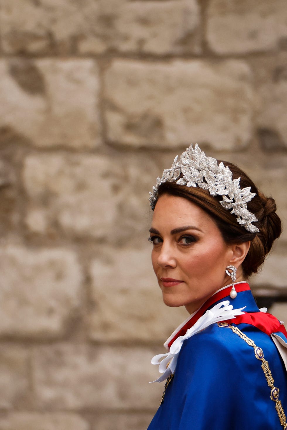 Princess Kate Is a Vision in an Ivory Dress and Glittering Floral ...
