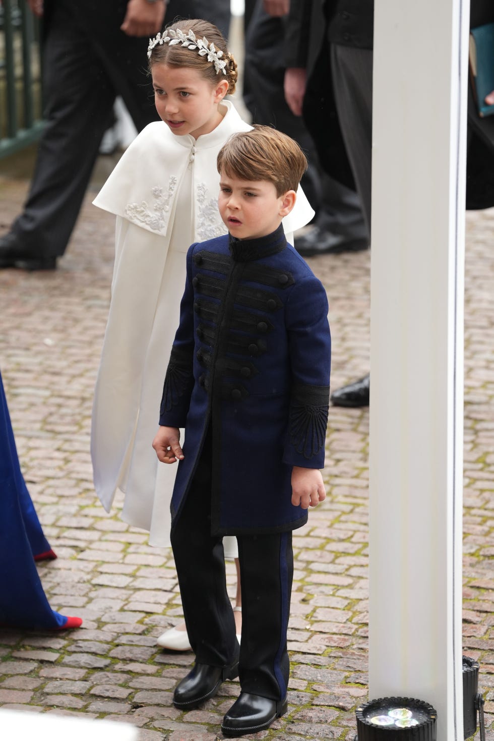 prince louis and princess charlotte at the coronation