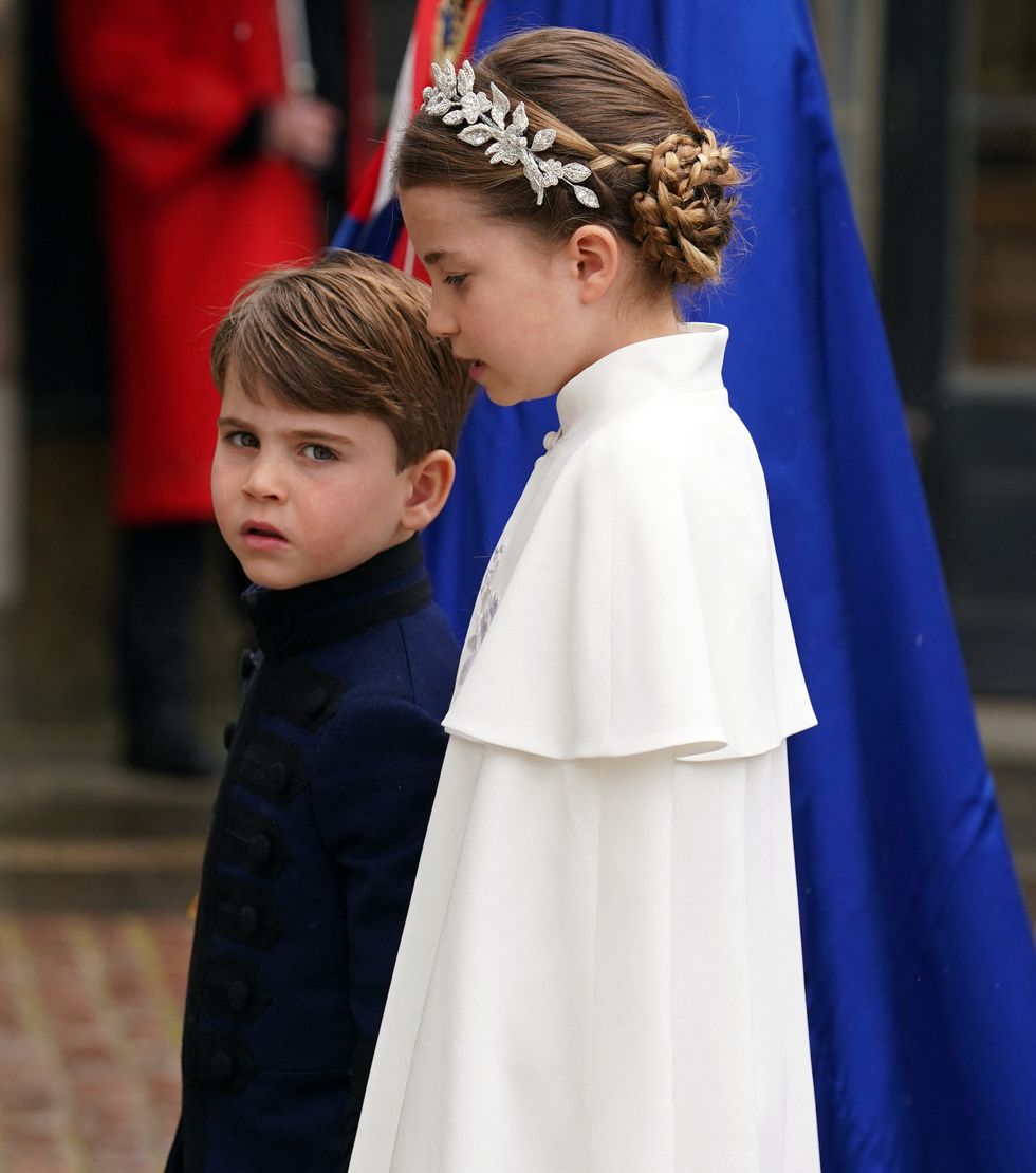 Best Photos of Princess Charlotte and Prince Louis at King Charles ...
