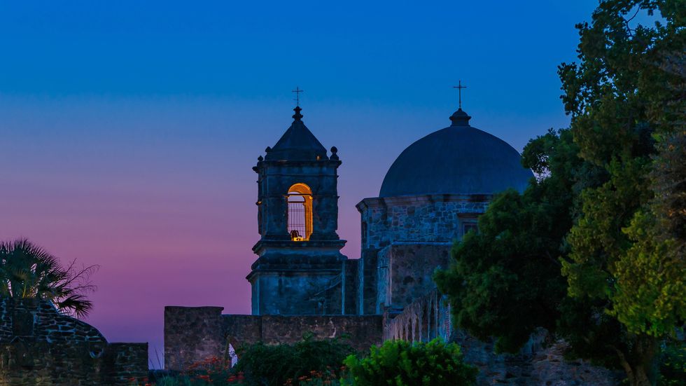 this is san jose mission in san antonio, texas the catholic church was established in the 18th century by spanish colonists, and is recognized by unesco as a world heritage site