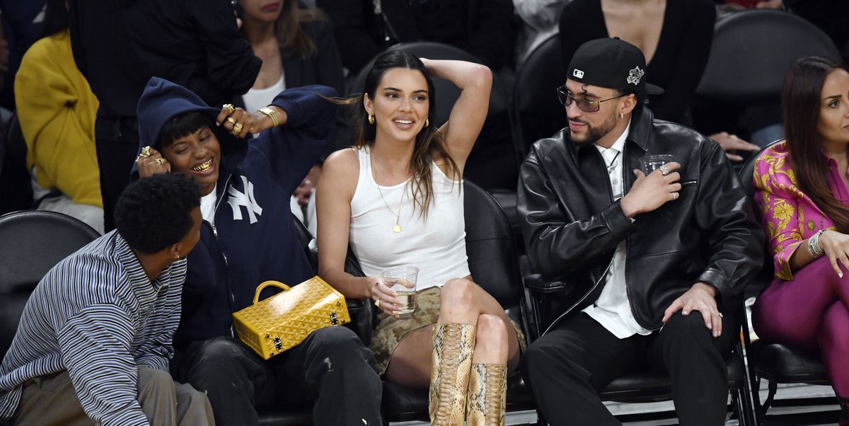 See Kendall Jenner and Bad Bunny Coordinate Their Looks In First Public ...