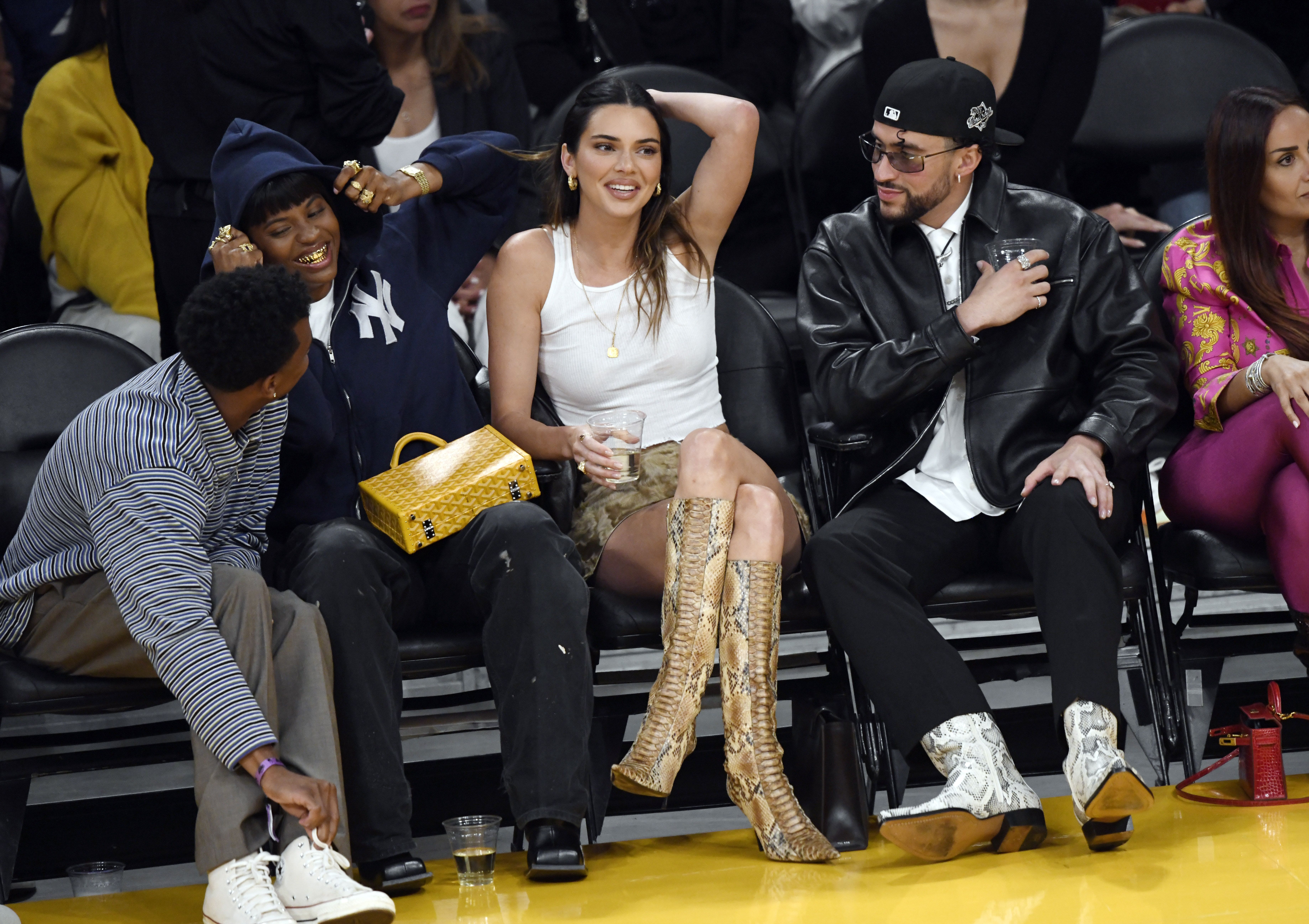 See Kendall Jenner And Bad Bunny Coordinate Their Looks In First Public ...