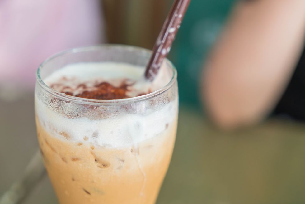 iced cappuccino  in