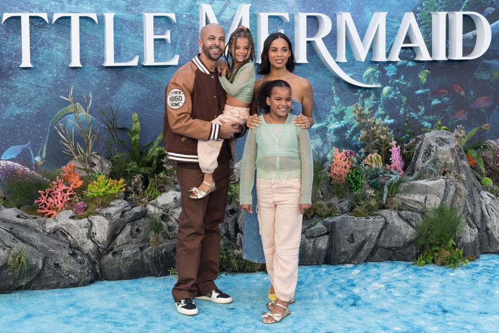 london, united kingdom may 15 marvin humes, rochelle humes and family attend the uk premiere of disneys the little mermaid at odeon luxe leicester square in london, united kingdom on may 15, 2023 photo by wiktor szymanowiczanadolu agency via getty images