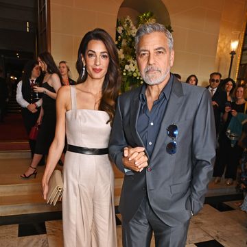 london, england may 16 amal clooney and george clooney attend the princes trust and tkmaxx homesense awards 2023 at the theatre royal drury lane on may 16, 2023 in london, england photo by dave benettgetty images