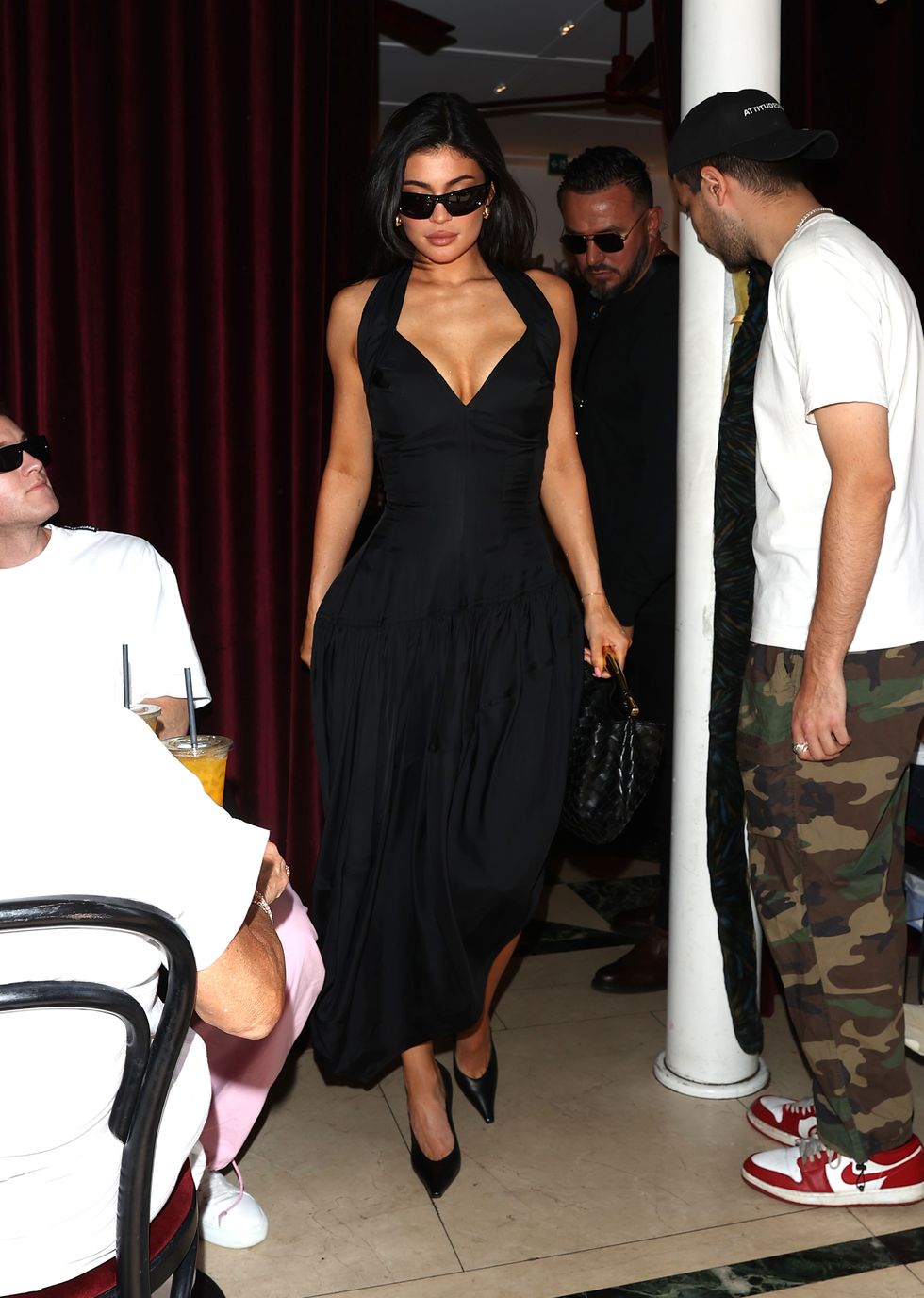 paris, france may 27 kylie jenner is seen out and about on may 27, 2023 in paris, france photo by megagc images