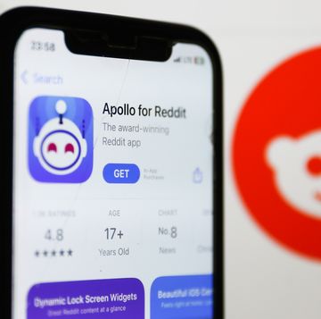 apollo for reddit on appstore displayed on a phone screen and reddit logo on the website displayed on a screen are seen in this illustration photo taken in krakow, poland on june 8, 2023 photo by jakub porzyckinurphoto via getty images