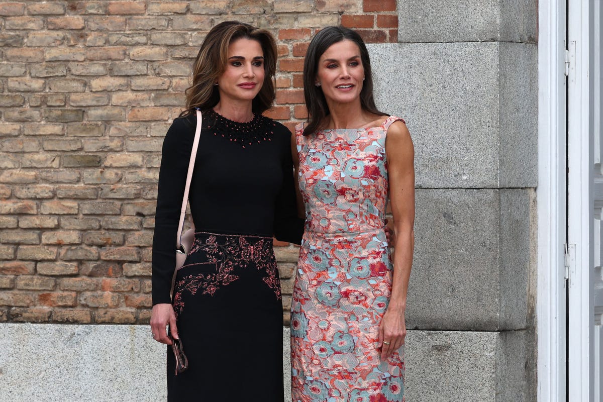 La Reina Letizia Y Rania De Jordania Apuestan Por Estilos Opuestos En Su Encuentro En Madrid