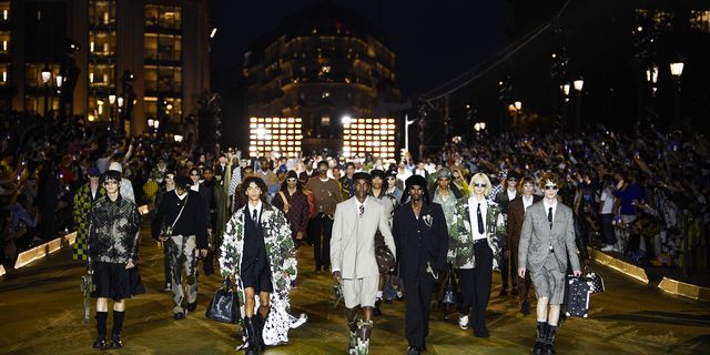 Pharrell Williams Shines At Star-Studded Louis Vuitton Showcase