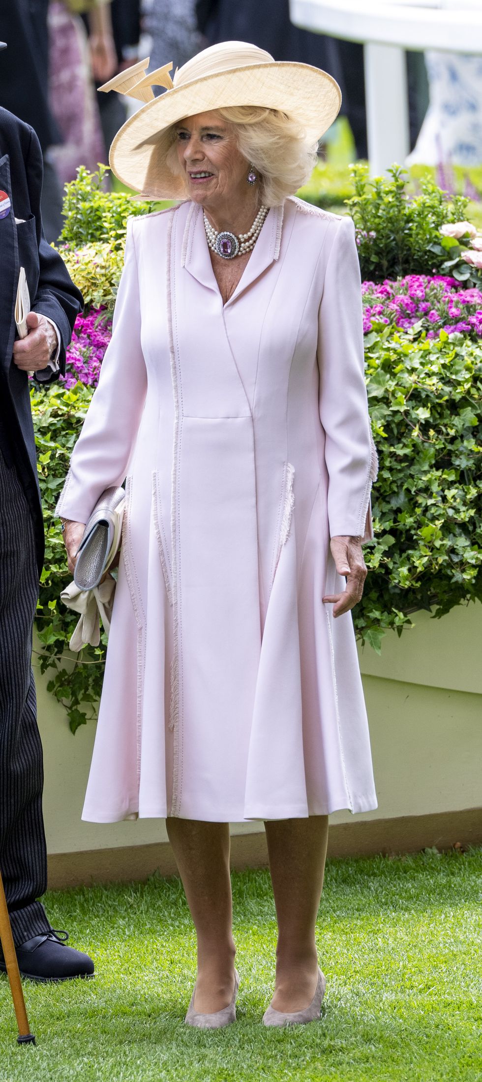 Duchess of Edinburgh looks chic in a white dress at Royal Ascot
