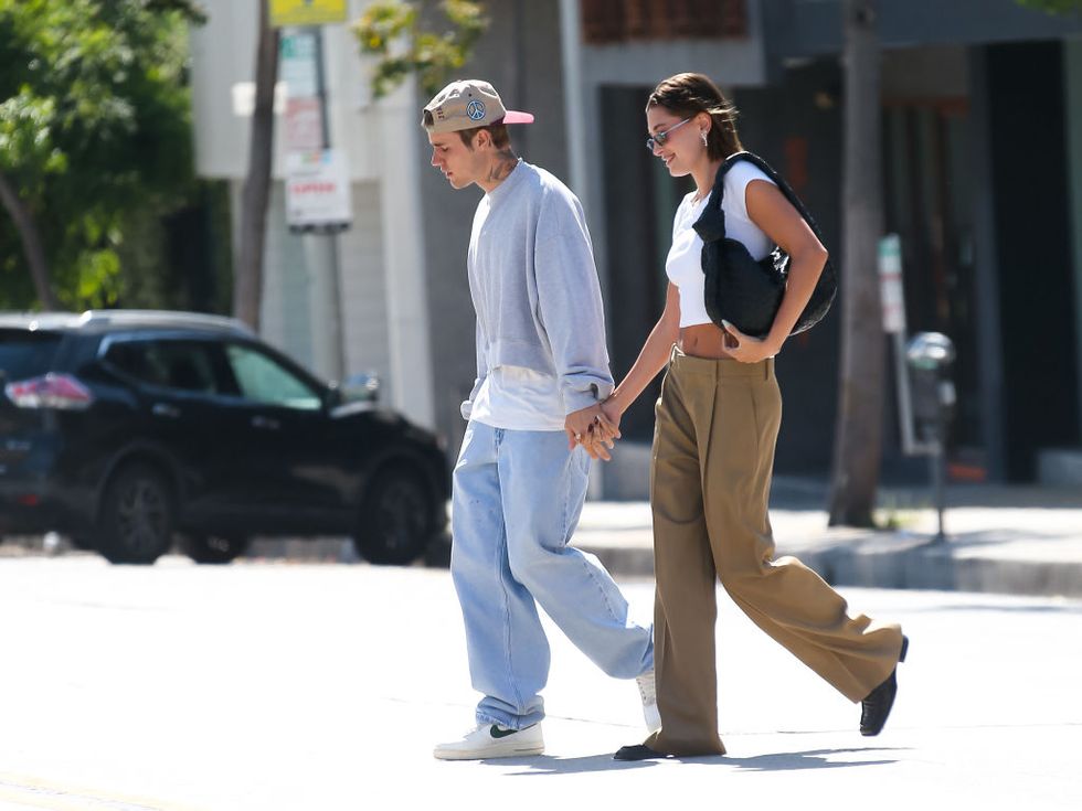 los angeles, ca june 24 justin bieber and hailey bieber are seen on june 24, 2023 in los angeles, california photo by thecelebrityfinderbauer griffingc images