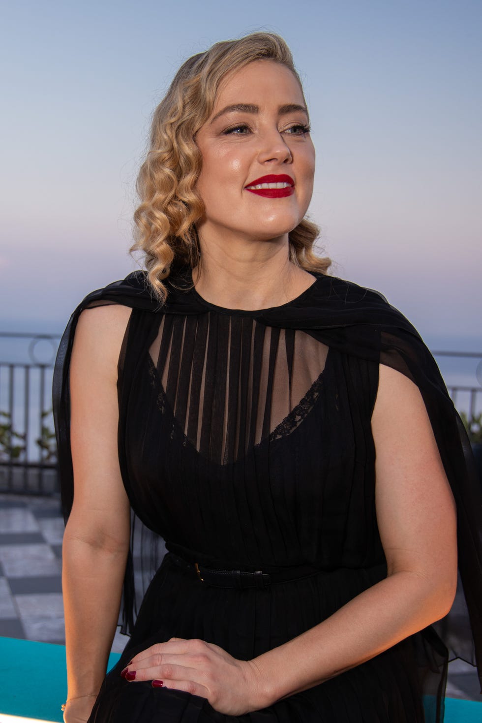 amber heard at taormina film festival held at teatro antico on june 24, 2023 in taormina, italy. (photo by vianney le caer/deadline via getty images)