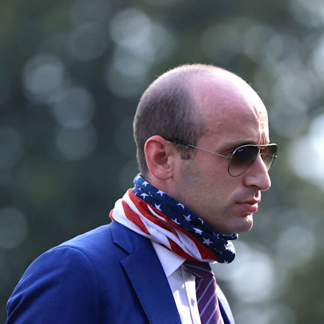 washington, dc   july 27  white house senior adviser stephen miller walks on the south lawn after landing aboard marine one at the white house from a trip with president donald trump july 27, 2020 in washington, dc trump was returning from a visit to the fujifilm diosynth biotechnologies' innovation center in morrisville, north carolina, a facility that supports manufacturing of "key components of the covid 19 vaccine candidate" developed by novavax  photo by alex wonggetty images