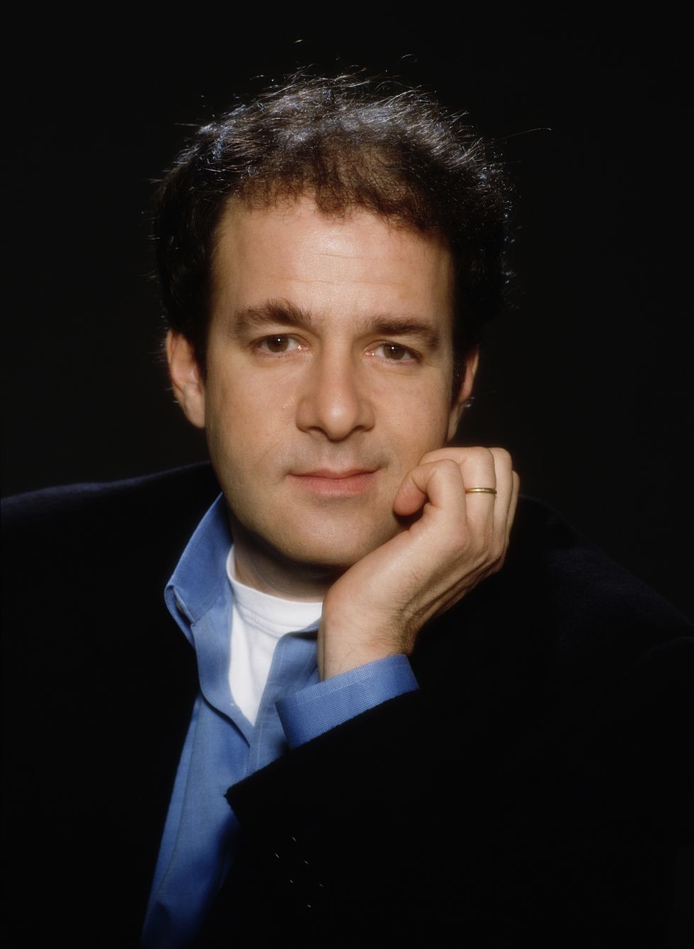 american writer bruce feirstein, screenwriter and co writer on the james bond films 'the world is not enough', 'tomorrow never dies' and 'goldeneye', circa 1997 photo by keith hamsheregetty images