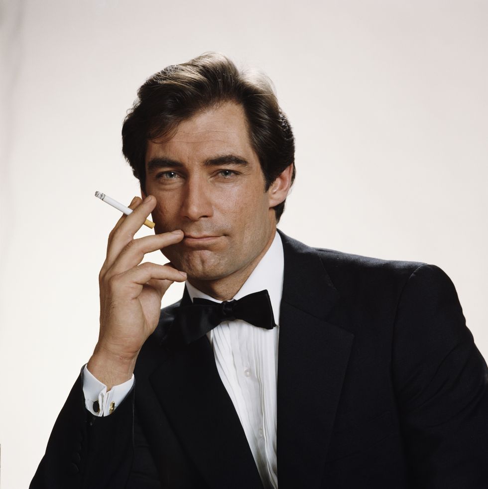 welsh actor timothy dalton poses as 007 in a publicity still for the 1987 james bond film the living daylights, 1986 photo by keith hamsheregetty images