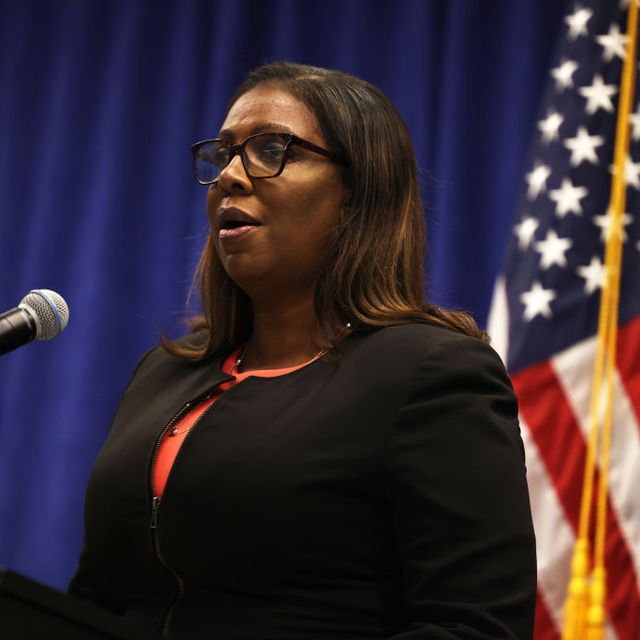 new york, new york   august 06 august 06 new york state attorney general letitia james speaks during a press conference announcing a lawsuit to dissolve the nra on august 06, 2020 in new york city new york state attorney general letitia filed a lawsuit seeking to dissolve the national rifle association charging the organization as a whole as well as executive vice president wayne lapierre, former treasurer and cfo wilson phillips, chief of staff and executive director of general operations joshua powell, and corporate secretary and general counsel john frazer with failing to manage the nra’s funds and failing to follow state and federal laws photo by michael m santiagogetty images