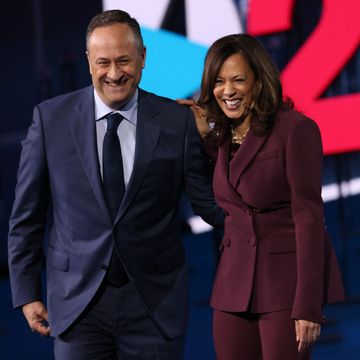 wilmington, delaware   august 19  democratic vice presidential nominee us sen kamala harris d ca and her husband douglas emhoff appear on stage after harris delivered her acceptance speech on the third night of the democratic national convention from the chase center august 19, 2020 in wilmington, delaware the convention, which was once expected to draw 50,000 people to milwaukee, wisconsin, is now taking place virtually due to the coronavirus pandemic harris is the first african american, first asian american, and third female vice presidential candidate on a major party ticket photo by win mcnameegetty images