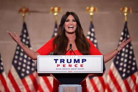 washington, dc   august 24 kimberly guilfoyle pre records her address to the republican national convention at the mellon auditorium on august 24, 2020 in washington, dc the novel coronavirus pandemic has forced the republican party to move away from an in person convention to a televised format, similar to the democratic partys convention a week earlier photo by chip somodevillagetty images
