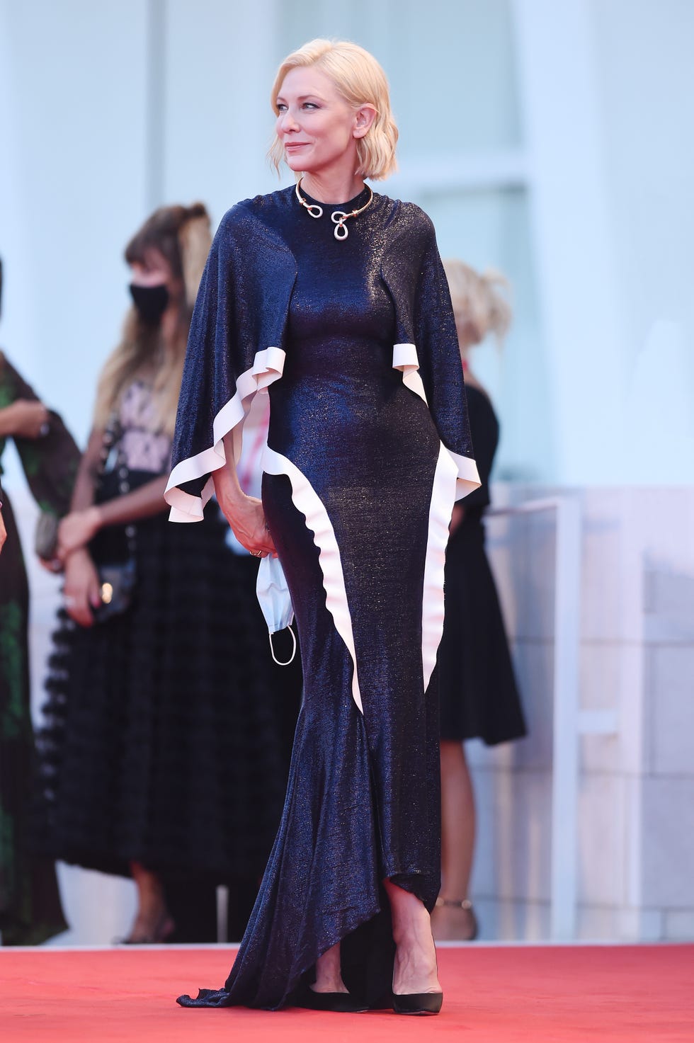 venice, italy   september 02  cate blanchett walks the red carpet ahead of the opening ceremony and the lacci red carpet during the 77th venice film festival at  on september 02, 2020 in venice, italy photo by stefania dalessandrowireimage,