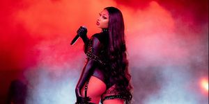 morrison, colorado   september 02 megan thee stallion performs onstage during day 2 of red rocks unpaused 3 day music festival presented by visible at red rocks amphitheatre on september 02, 2020 in morrison, colorado photo by rich furygetty images for visible
