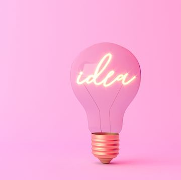 idea word shining in the light bulb creativity and innovation concept, 3d rendering