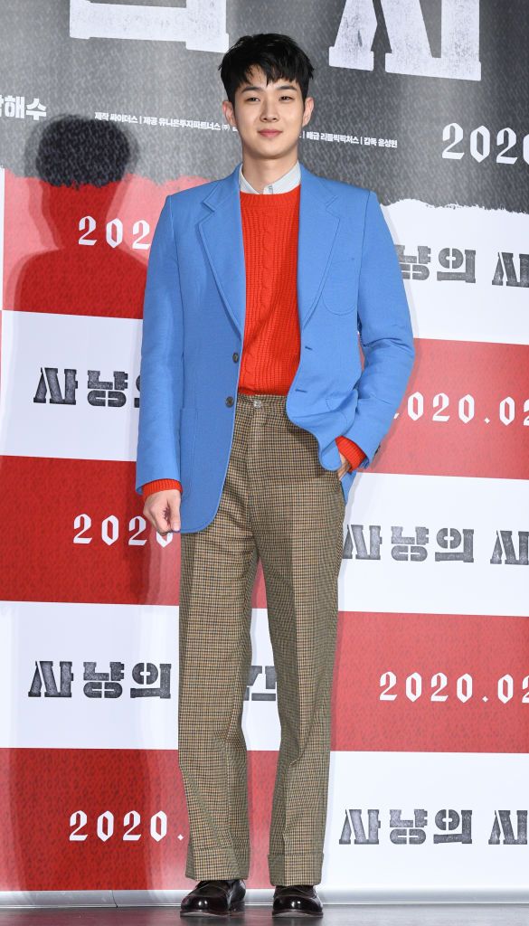 seoul, south korea   january 31 actor choi woo sik attends the press conference for film time to hunt at lotte cinema on january 31, 2020 in seoul, south korea photo by the chosunilbo jnsimazins via getty images