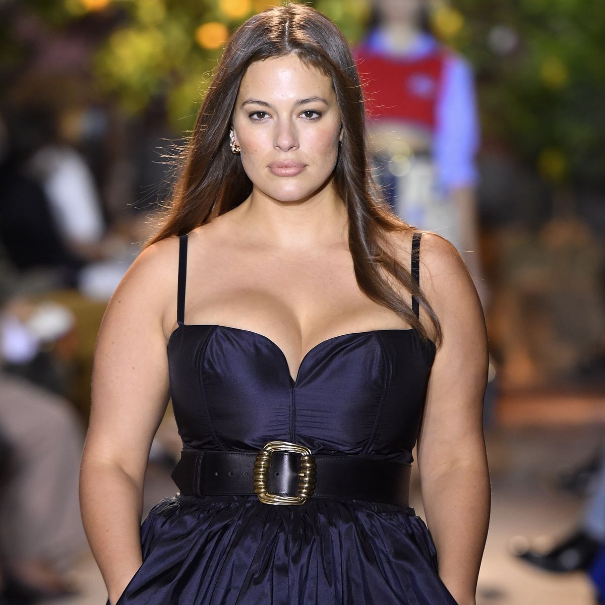 milan, italy   september 24 ashley graham walks the runway at the etro ready to wear springsummer 2021 fashion show during the milan women's fashion week on september 24, 2020 in milan, italy photo by victor virgilegamma rapho via getty images