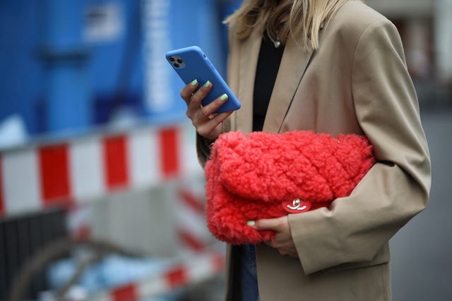 berlin, germany   september 24 sonia lyson wearing chanel bag and cos beige blazer on september 24, 2020 in berlin, germany photo by jeremy moellergetty images