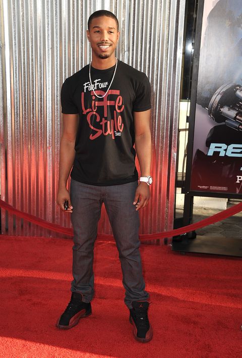 universal city, ca   october 02  michael b jordan attends the real steel los angeles premiere at gibson amphitheatre on october 2, 2011 in universal city, california  photo by steve granitzwireimage