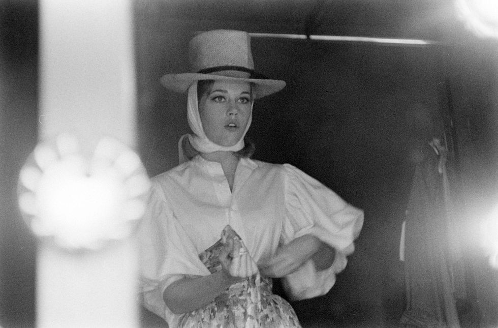 american actress jane fonda preparing in her dressing room, united states, august 1959 photo by allan grantthe life picture collection via getty images