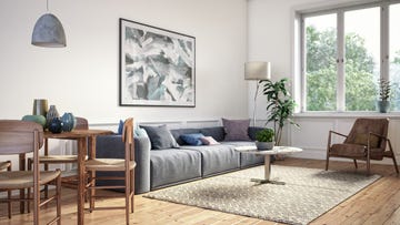 salón moderno escandinavo