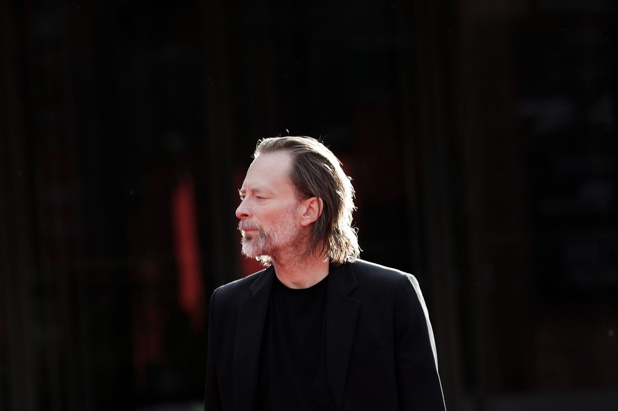 rome, italy   october 24 thom yorke walks the red carpet during the 15th rome film festival on october 24, 2020 in rome, italy  photo by vittorio zunino celottogetty images for rff