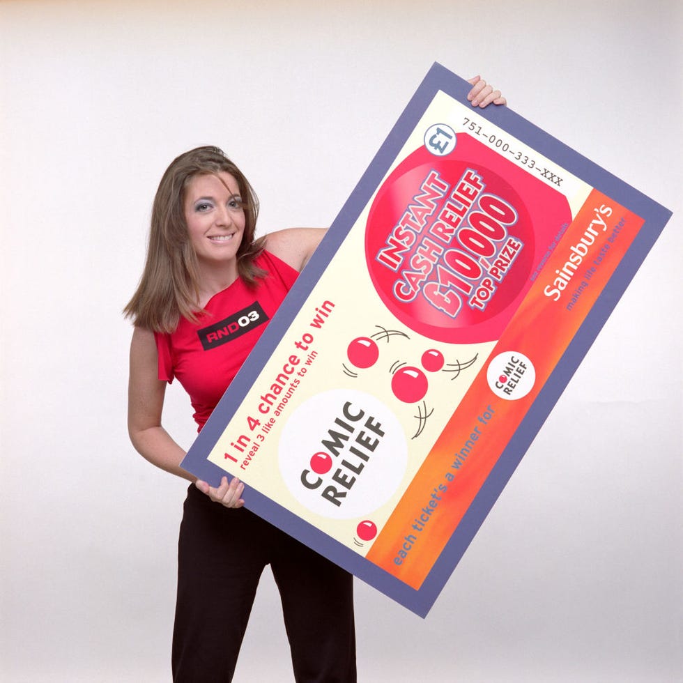 london december 3: claudia winkleman with corporate partner sainsburys red nose day 2003 (photo by comic relief/getty images)