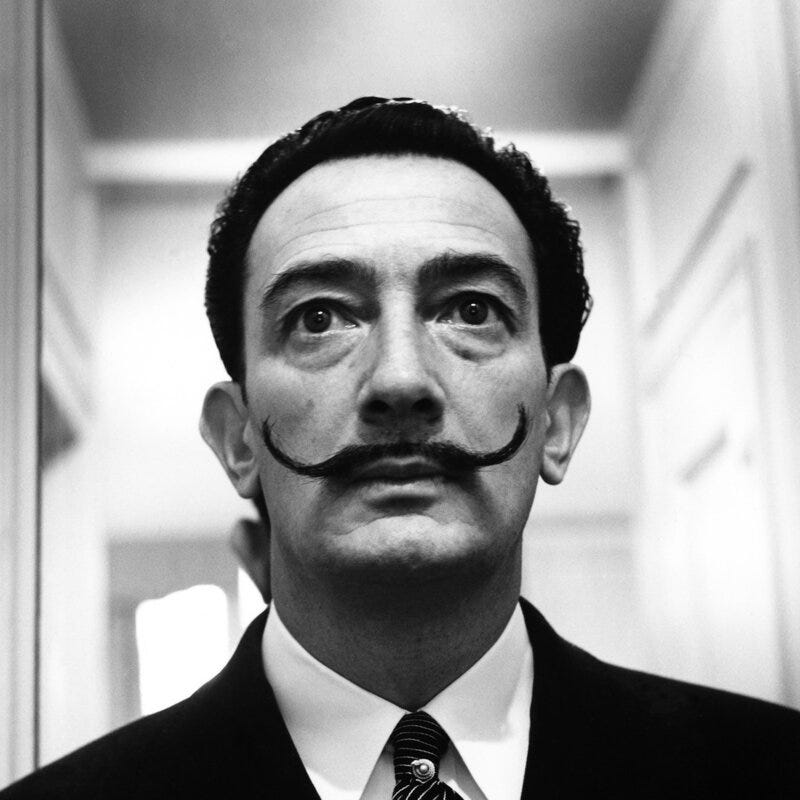 salvador dali mustache