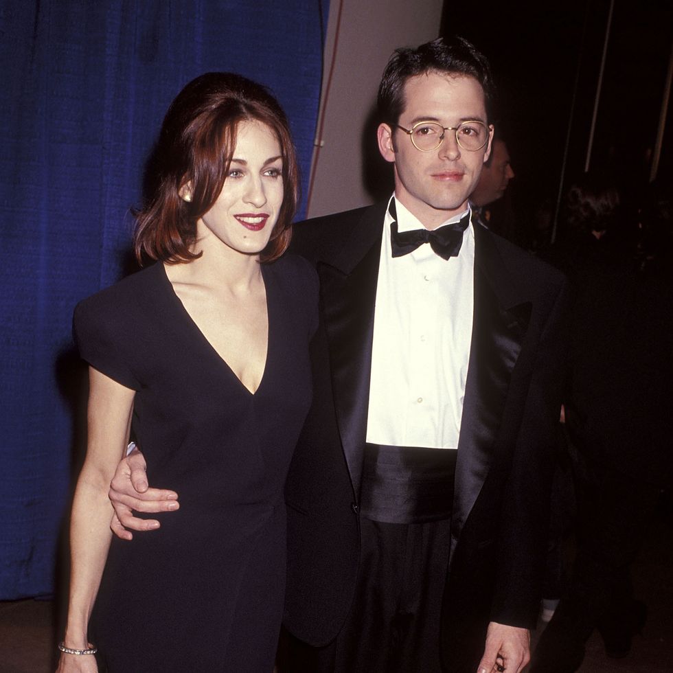 beverly hills, ca   january 23   actress sarah jessica parker and actor matthew broderick attend the 50th annual golden globe awards on january 23, 1993 at beverly hilton hotel in beverly hills, california photo by ron galella, ltdron galella collection via getty images