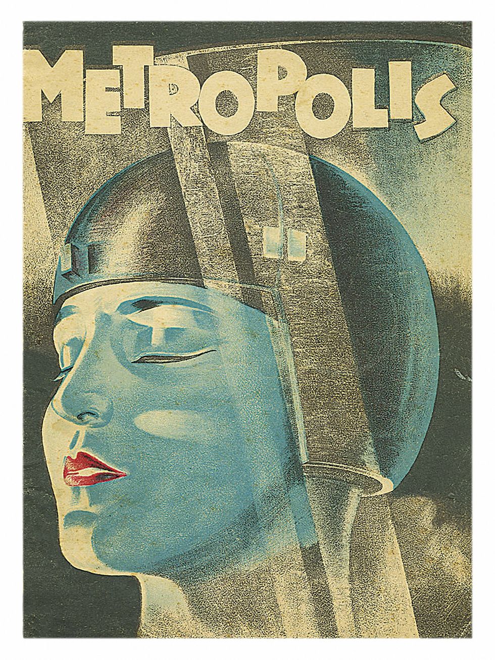 space lady on a poster that advertises the movie metropolis, 1927 photo by buyenlargegetty images