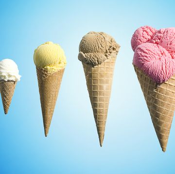 Natural environment, Dessert, Cone, Ice cream cone, Sweetness, Sorbetes, Symmetry, Ice cream, Natural material, Dairy, 