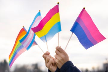 pride flag meanings hands holding pride flags in the sky