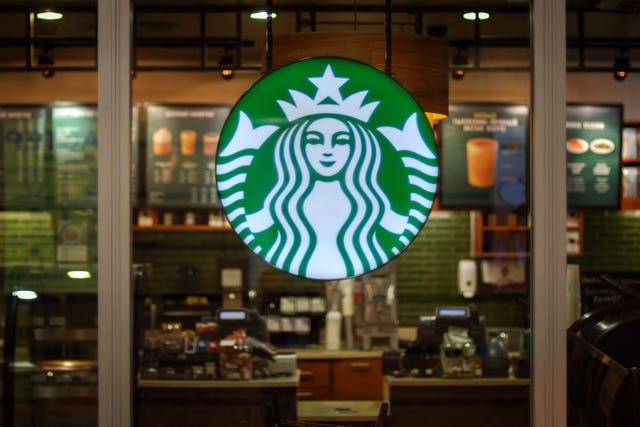 starbucks store signage featuring the logo
