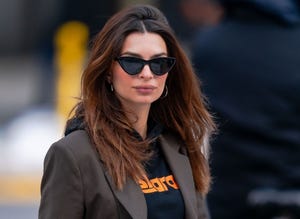 new york, new york   february 06 emily ratajkowski is seen in tribeca on february 06, 2021 in new york city photo by gothamgc images