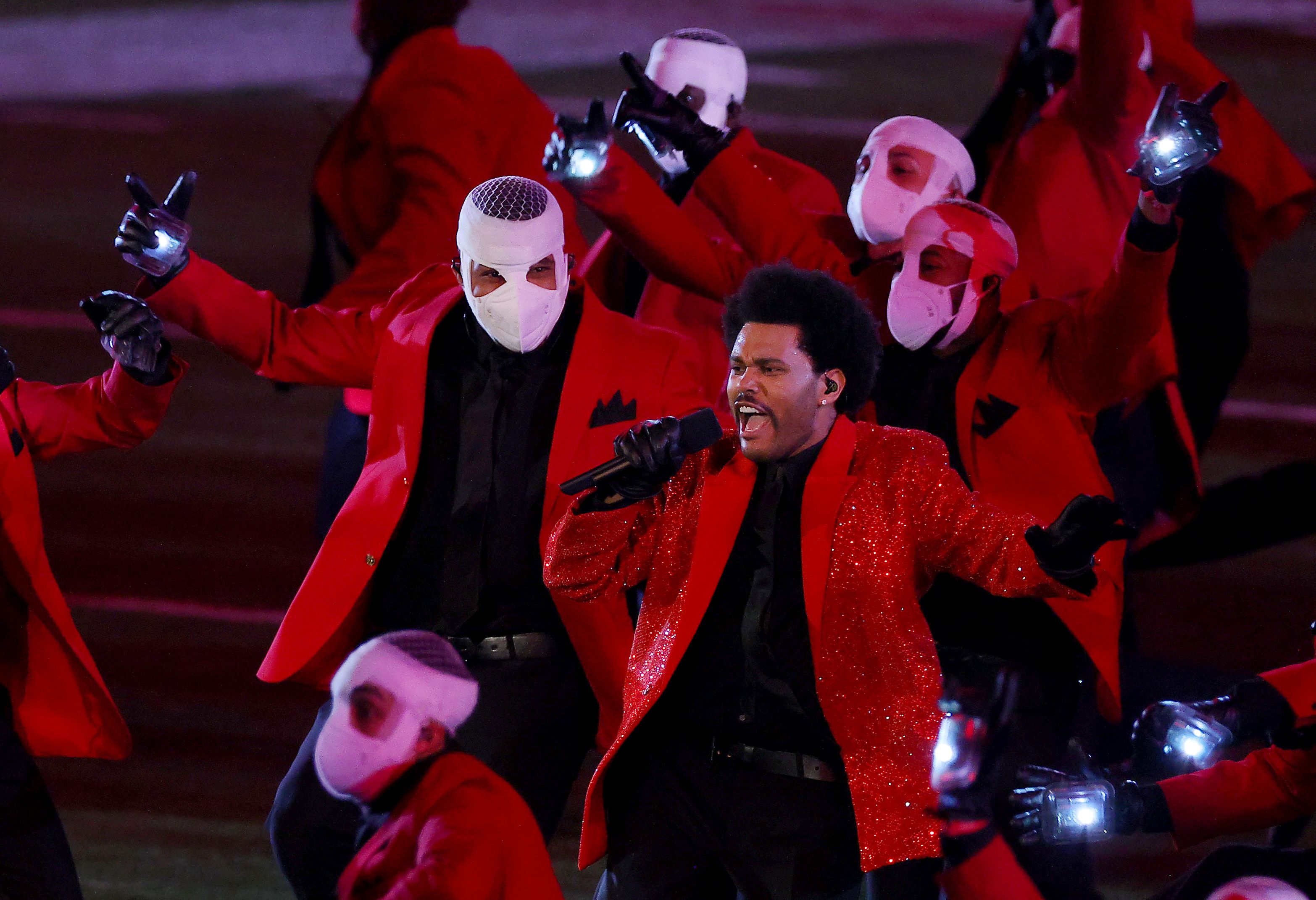 The Weeknd Performs Super Bowl 2021 Halftime Show: Watch